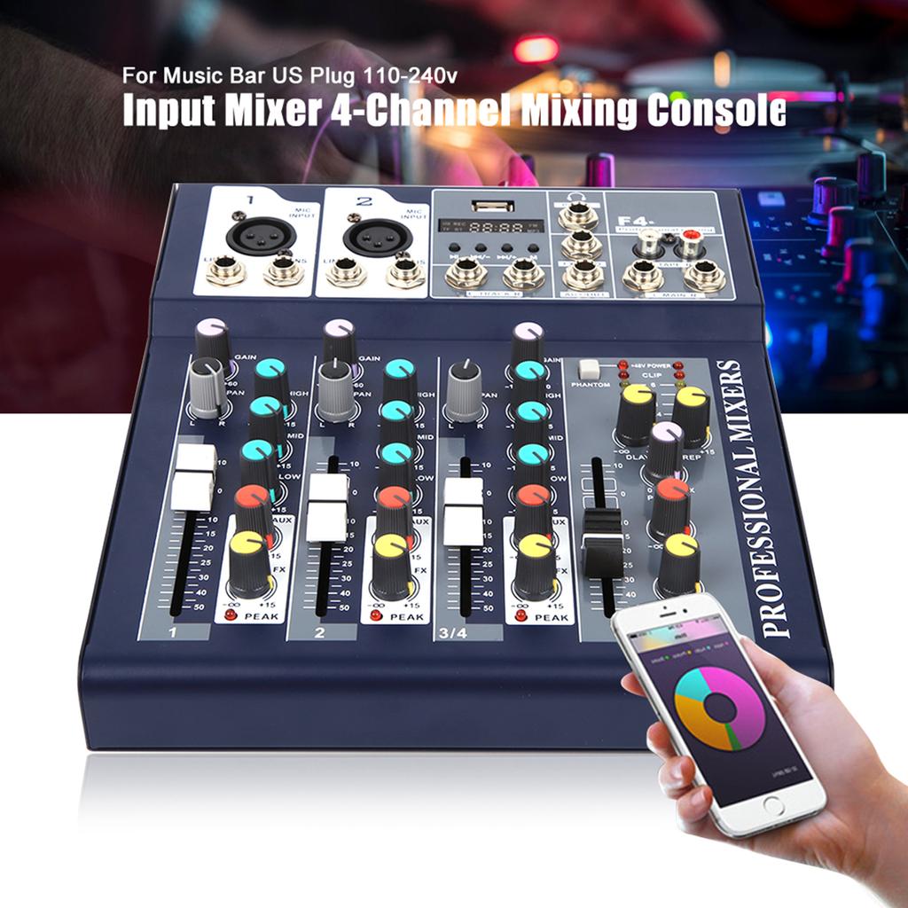 Профессиональный звукорежиссер 4?Консоль микширования каналов с Bluetooth