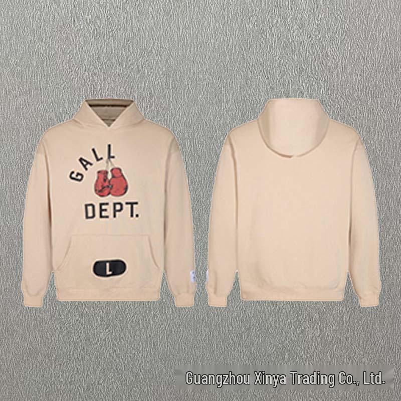 GALLERY DEPT Ink Splatter Graffiti Unisex Cotton Hoodie Set - Autumn Loose Fit