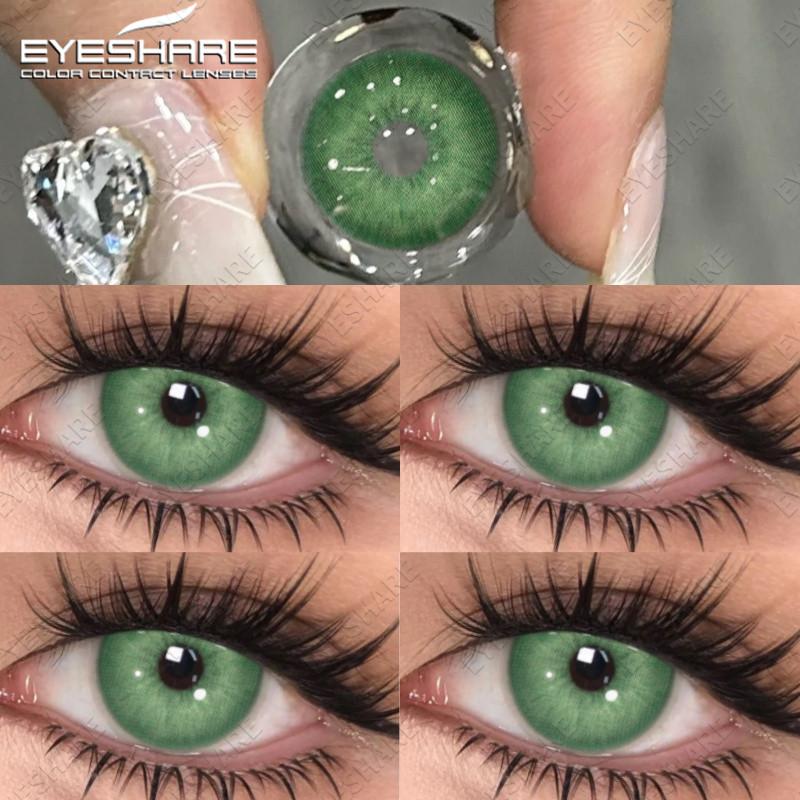 Eyeshare 1 пара цветных контактных линз 14,5 мм для глаз, натуральные линзы, макияж глаз, ежегодное использование, косметика для красоты