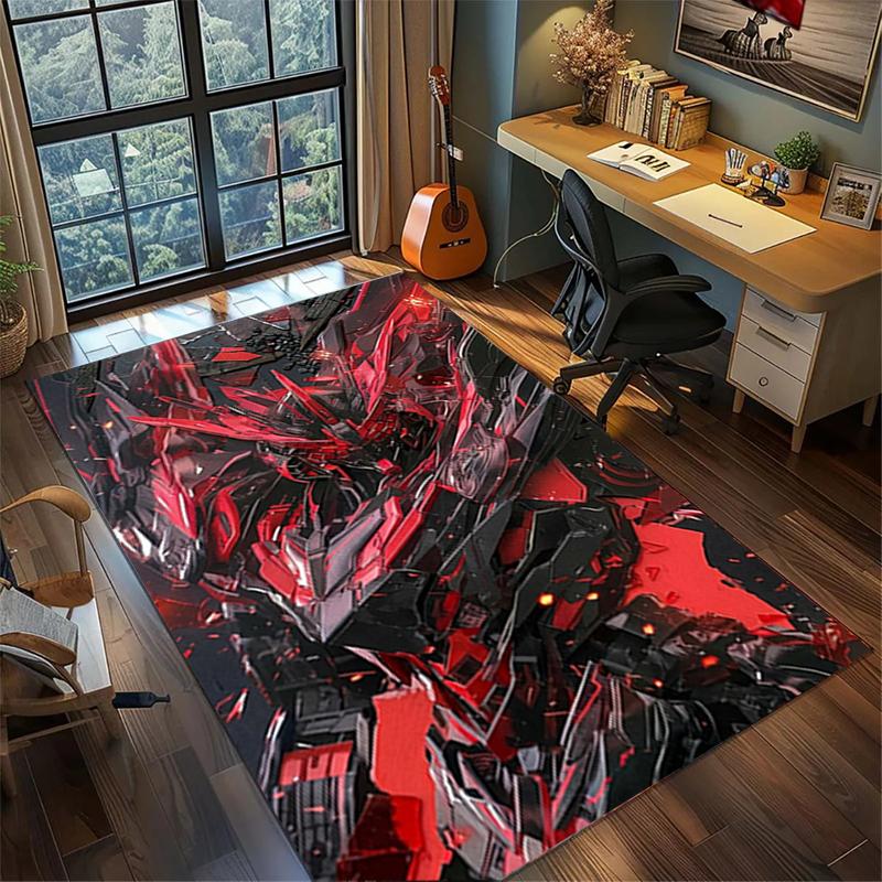 Home Decor Gundam Non Slip Washable Large Area Rug Bedroom Gamer Floor Mat