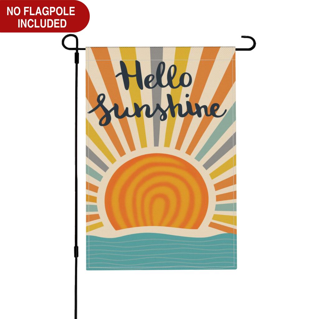Sunshine Summer Garden Flag
