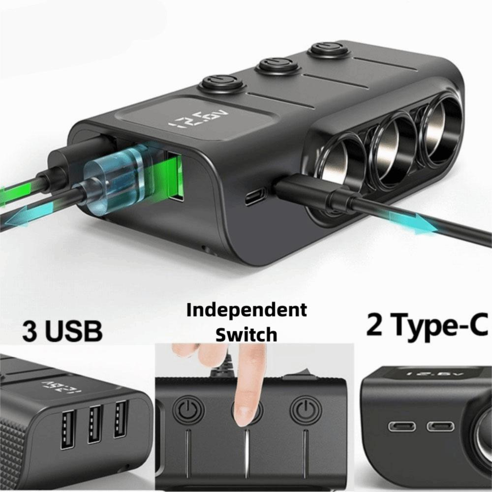Fast Charger Car Charger Adapter 12V/24V Car Socket Splitter Car Inverter Auto Electronic