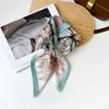 Ethnic style square scarf Spring and Autumn double-sided printed silk scarf 61cm scarf shawl outer decorative headscarf square scarf women