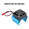 Heat Sink With Cooling Fan for 1/10 Scale Electric RC Car 540 / 550 / 3650 Motor (Blue)
