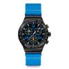 Swatch NEW IRONY CHRONO MOMENTS IN BLUE Синие наручные часы, YVB100, Мужские,