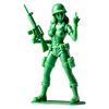 Yousheng Green Female Soldier Фигурка Средний палец Женская Статуэтка 3D Печатная Скульптура Модель Игрушка Домашний Офис Настольное Украшение Орнамент