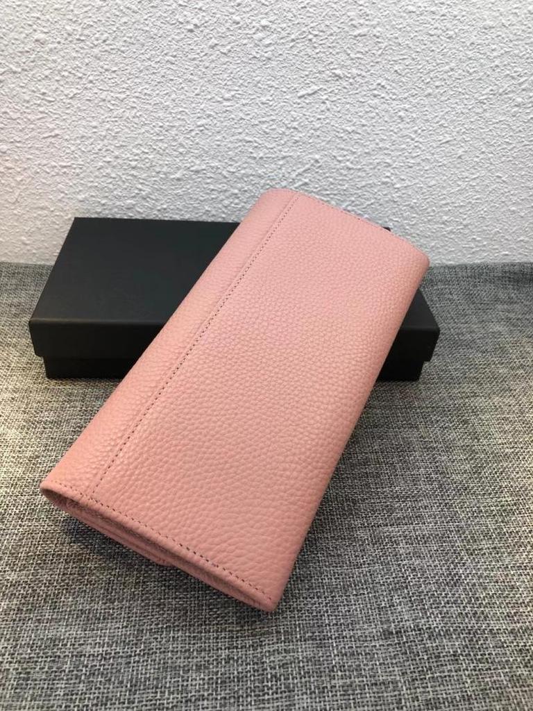 Элегантный женский кошелек-клатч из натуральной кожи с изображением четырехлистного клевера — модный длинный дизайн двойного сложения.