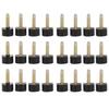 24pcs High Heel Replacement Tips Non Slip Shoes Repair Heel Dowels Protector (10 * 10mm)