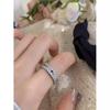 Luxurious Sparkling Zirconia Ring For Women With Adjustable Design And High-end Feel