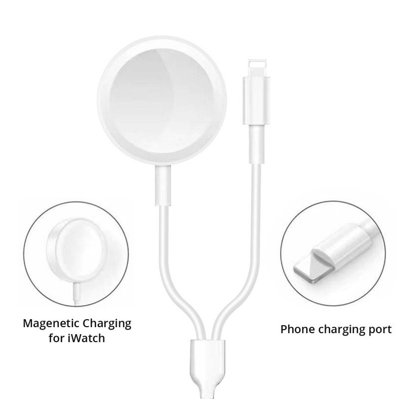 HdoorLink Беспроводное магнитное зарядное устройство для Apple Watch 2 в 1 для iWatch 8 Ultra 7 6 5 SE 4 3 2 1 серии USB портативные аксессуары для быстрой зарядки