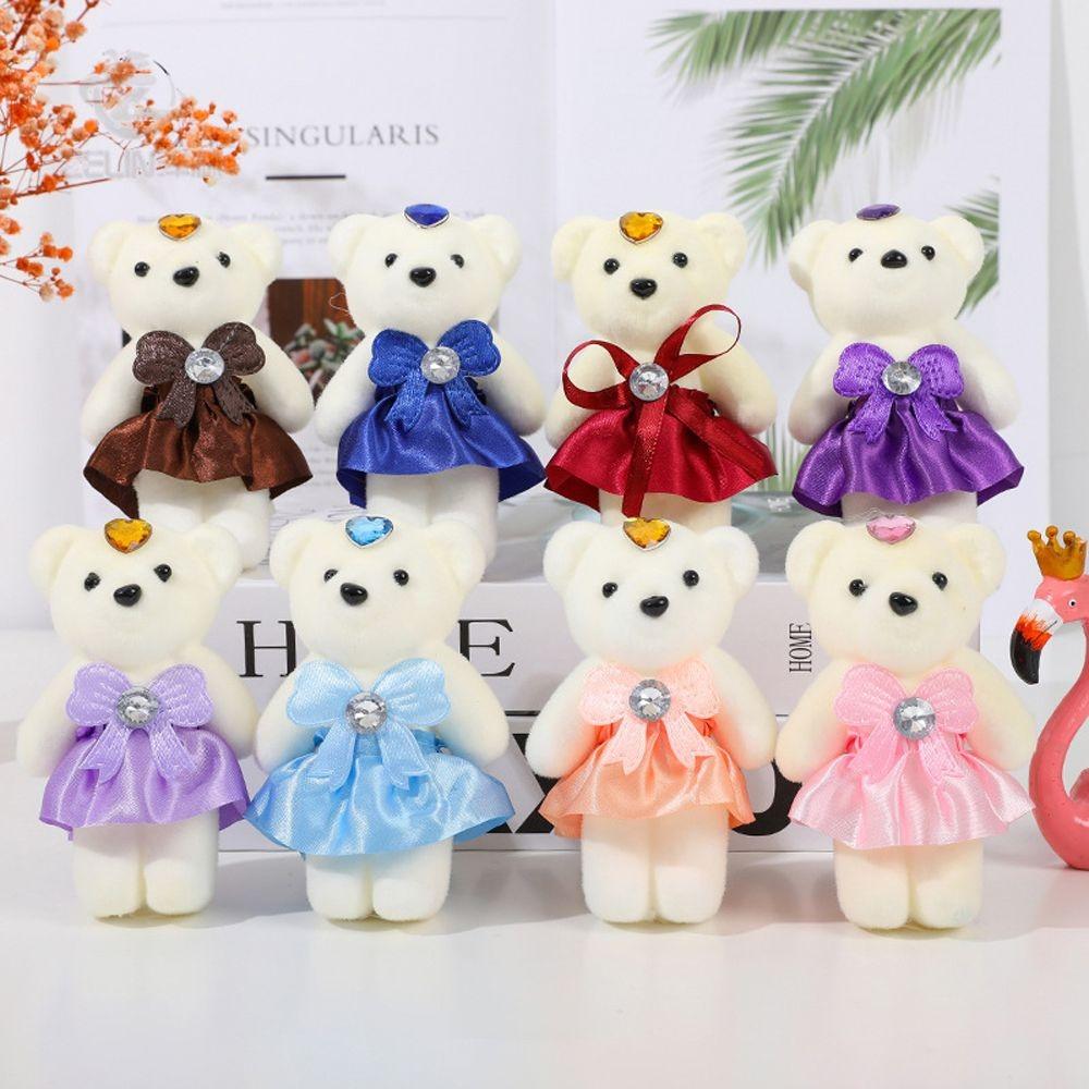 Day 10 PCS Doll Toy Decoration Hard Foam Cartoon Plush Doll Small Teddy Bear Kid Toys Bouquet Bear