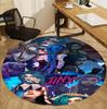 Jinx Pattern Round Rug, Indoor/Outdoor Mat, for Picnic, Gameroom, Bedroom, Office, Living Room, Home Decor Carpet, Birthday Gift