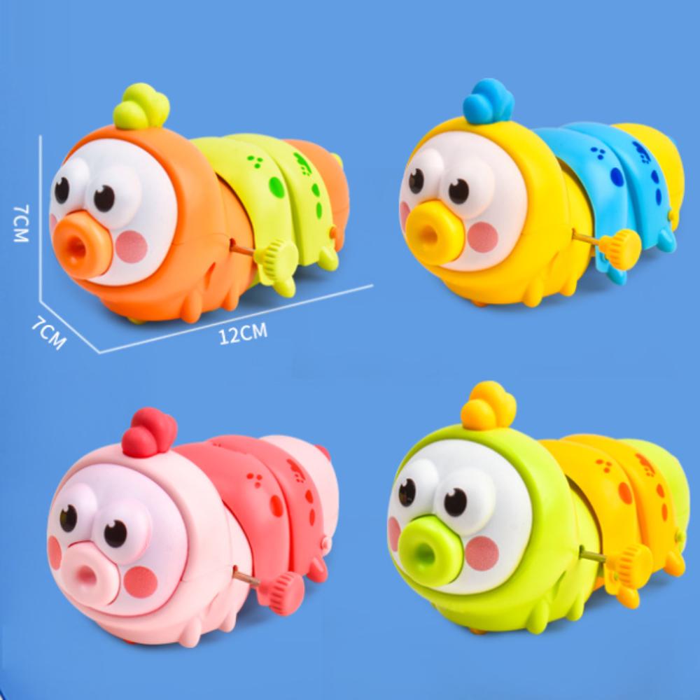 Telescopic Caterpillar Puzzle Winding Toy Chain Winding Wind-Up Crawling Toy  Children