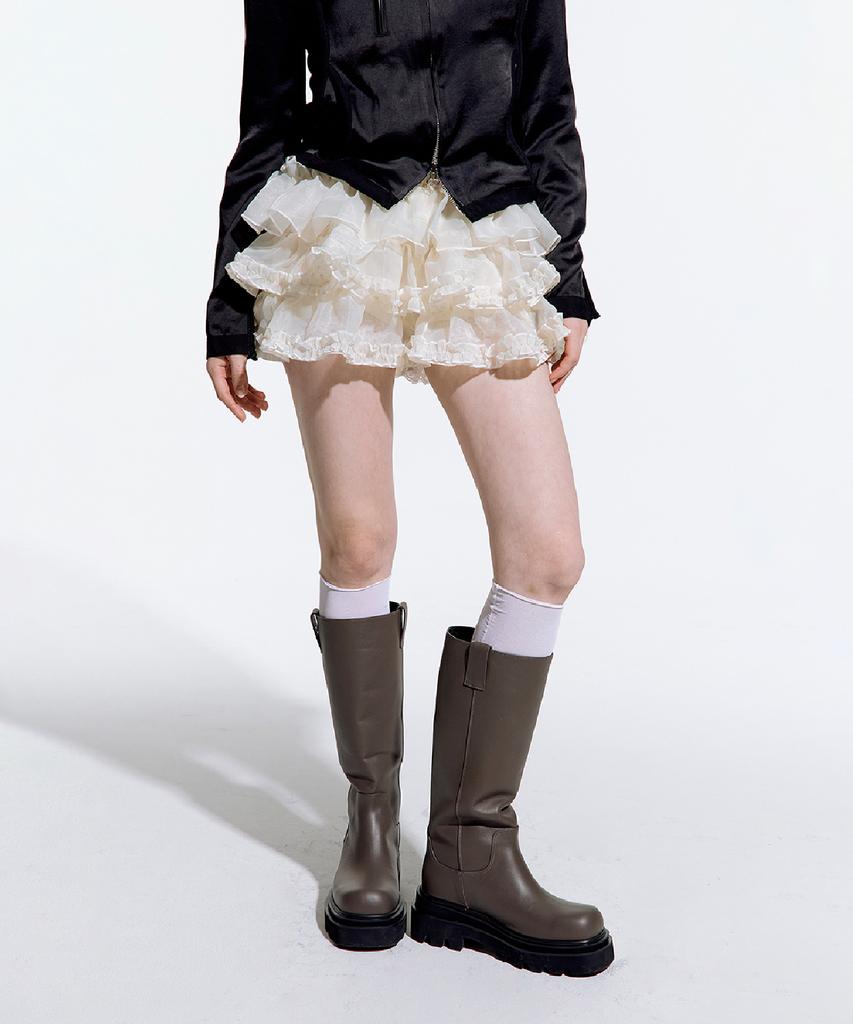 Rough Neck Tutu Pants Skirt Cream