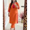 Женский дизайнерский топ-туника курта брючный комплект индийская праздничная этническая курти платье SC-2192