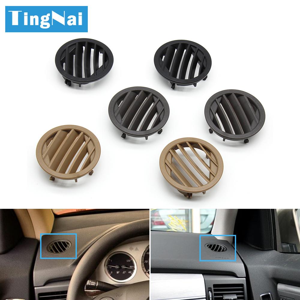 Car Front Dashboard Air Conditioner AC Vent Grille Small Round Cover For Mercedes Benz X204 GLK Class W204 GLK260 GLK300