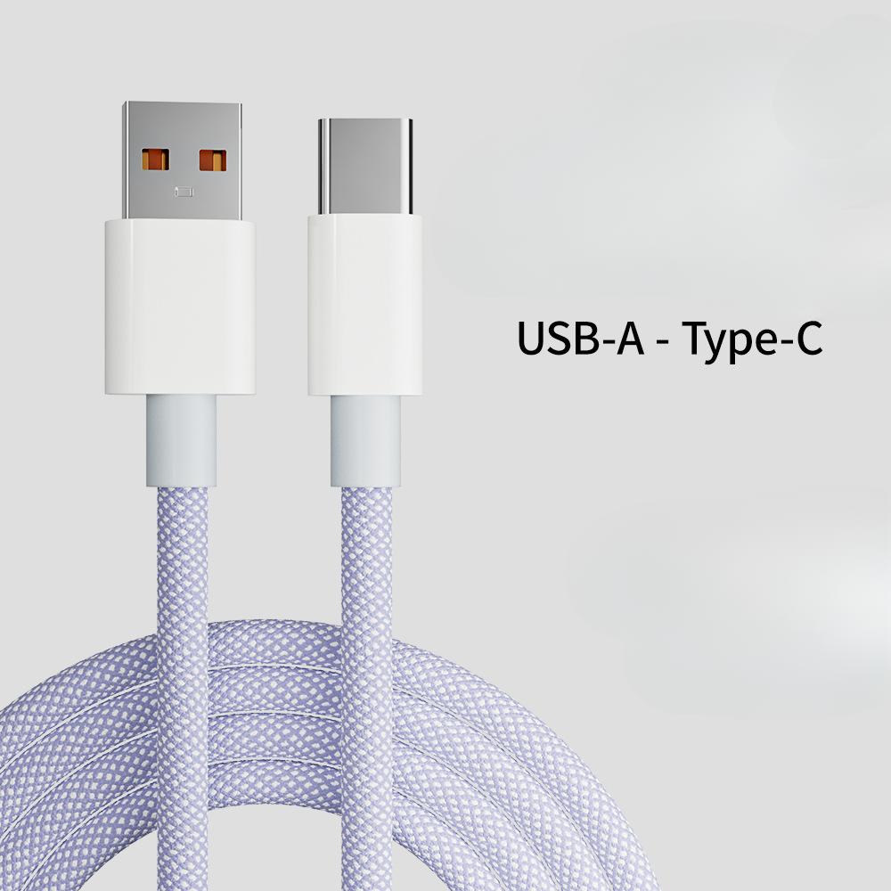 60W 6A USB Type C To Type C Cable Data Line For Iphone 15 Xiaomi Poco Fast Charging USB C Cable Type C Data Charge Cord Wire 20V