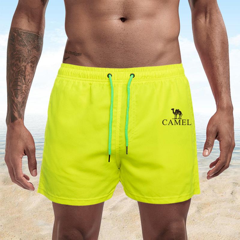 Summer Men's Swimwear Shorts Embroidery Brand Beachwear Sexy Swim Trunks Men Swimsuit Low Waist Breathable Beach Wear Surf Shorts