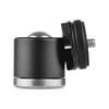 2in1 1/4 Screw Cold Shoe Mount Ball Head 360 Degrees  Rotatable Dual Use Mini Ball Head Aluminum Alloy