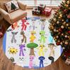 Sprunki Game Pattern Round Rug, Indoor/Outdoor Mat, for Picnic, Gameroom, Bedroom, Office, Living Room, Home Decor Carpet, Birthday Gift