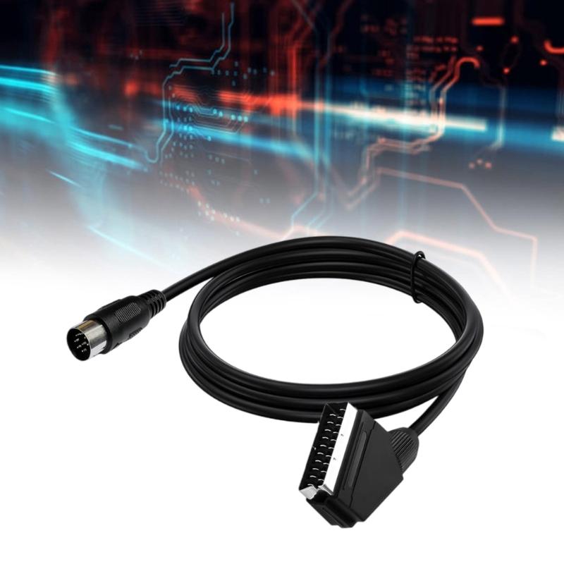 SCART 8Pin RGBs AV Sound Video Cable Flexible PVC Jackets Construction For Stable Transmission