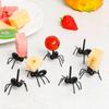 12Pcs Fruit Ant-Shaped Fork Cartoon Fruit Fork Safe Durable Reusable Dessert Fork