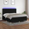VidaXL Slat Bed Base with Mattress and LED, Upholstered Bed, Double Bed, Adult Bed for Interior Bedroom, 3135767