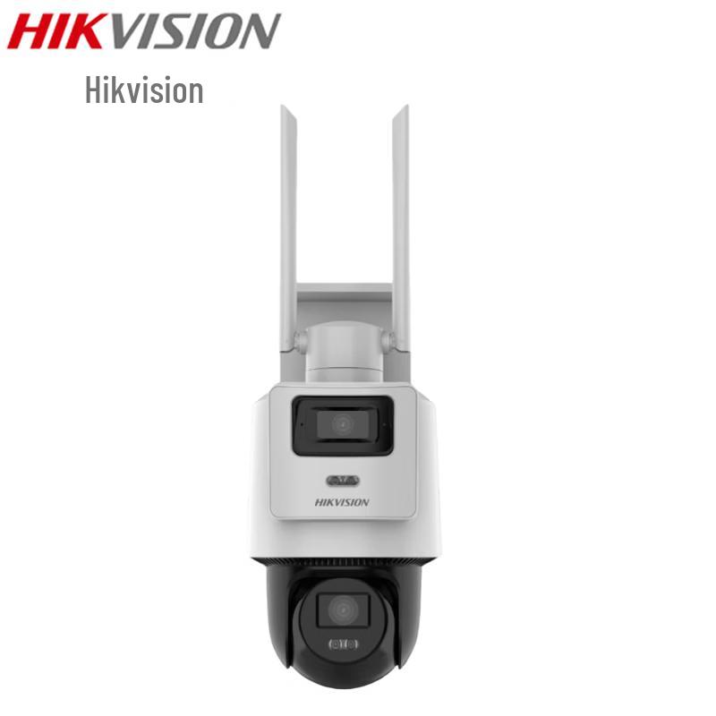 Hikvision 4Мп 4G Двойная линза Уличная PTZ камера безопасности CN вилка (адаптер в комплекте)
