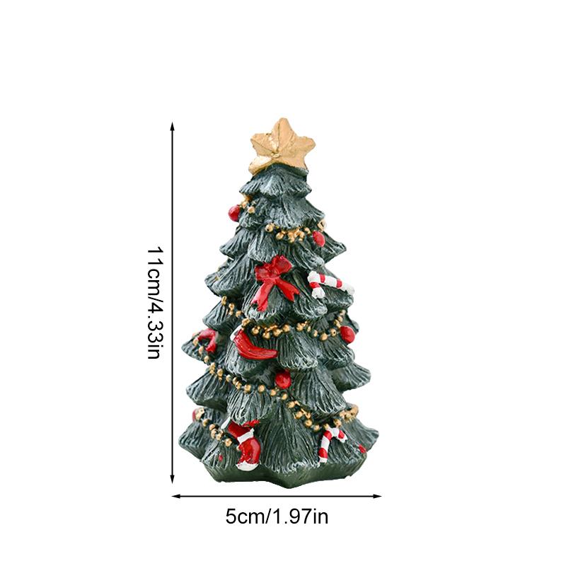 1 шт. прочный миниатюрный пейзаж настольный полимерный домашний декор рождественской елки мини долговечный