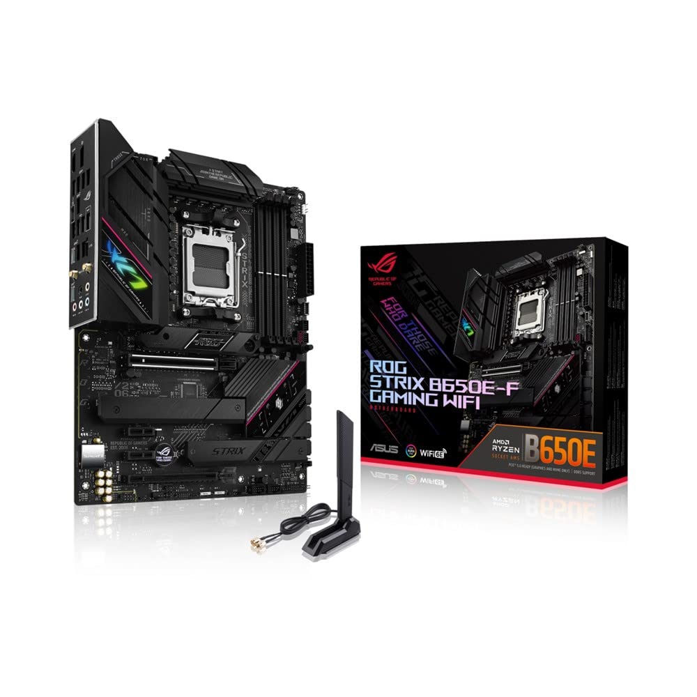 ASUS ROG STRIX GAMING WIFI Материнская плата ATX, совместимая с процессорами AMD Ryzen 7000 Series, сокетом AM5, чипсетом B650 Официальный японский дилер B650E-F /