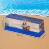 Honsheng Unsinkable Boat One Thousand Pirate Ship Piece Model Sunny Toys In a Bottle Box Acrylic Cruise Ship Fluid Drift Paperweight Desk for