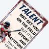Vintage Baseball Decor Baseball Tin Sign Baseball Poster For Boys Room Baseball Gifts Motivational Quote Posters Baseball Art Wall Decoration
