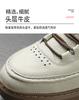 Cowhide White Shoes Men's 2025 Spring and Autumn New Sports and Leisure Board Shoes, Genuine Leather Soft Soled Leather Shoes