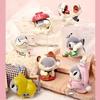Новая оригинальная фигурка Sharkitty Серия Ver.1 с флоковым покрытием Кавайное животное Коробка-сюрприз Декор для стола Украшение Подарок на день рождения