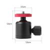 Aluminum Alloy Mini Ball Head Rotatable Ball Head Photography Accessory Replacement with 3 8 Inch Screw Hole 1 4 Inch
