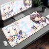 Аниме Nekopara Милая Девушка Ковер Большой Защитная Подушка для Компьютерного Стола XXL Игровой Коврик для Мыши с Заблокированным Краем Утолщенный Коврик для Клавиатуры Скоростной