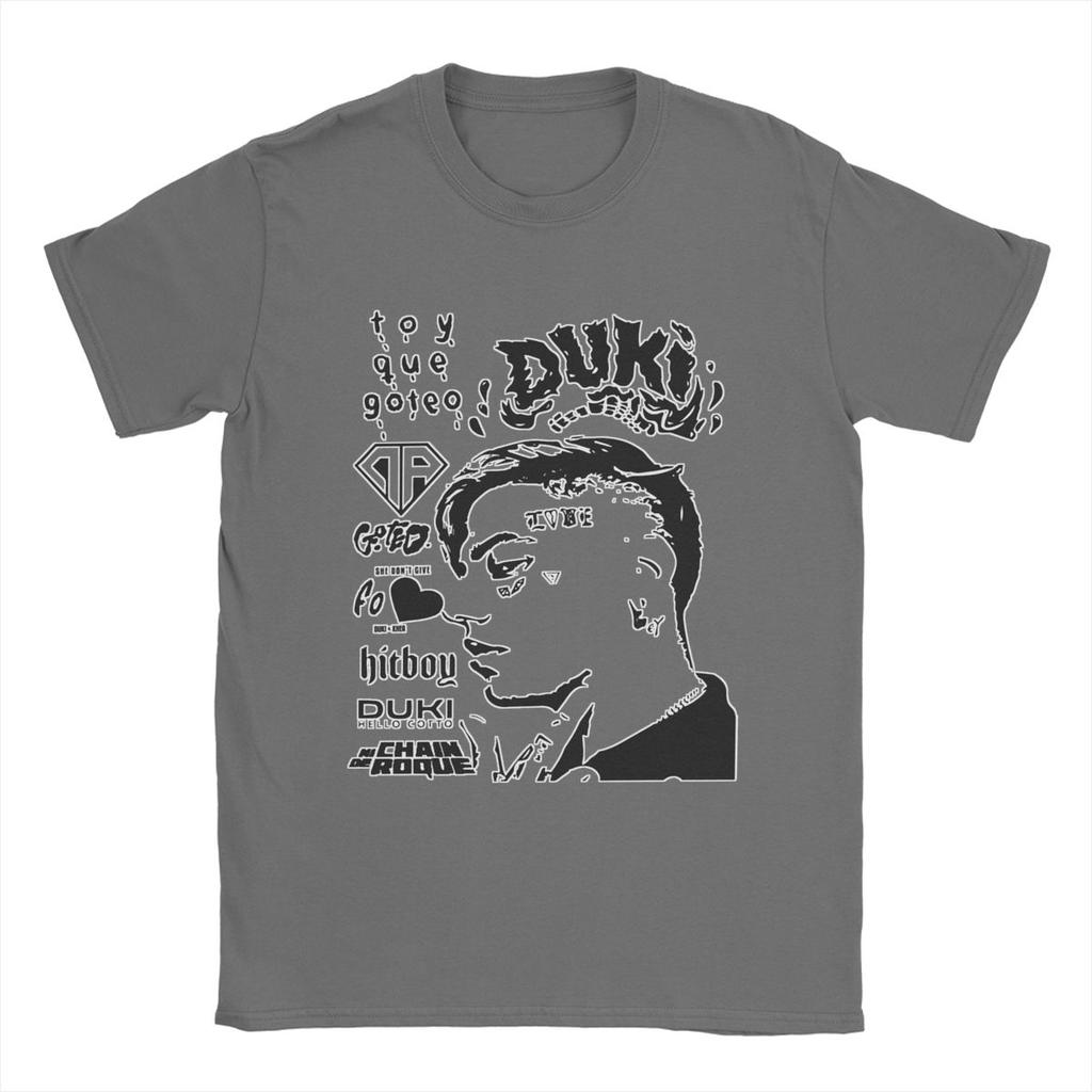 Rock Star Duki Rapper Music T Shirts for Men 100% Cotton Fashion for Male T-Shirt Crewneck Tees Tops Graphic Printed