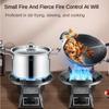 Household Low-pressure Thickened High Fire Stove Desktop Cast Iron Single Stove Kitchen Cooking Liquefied Gas Stove Black