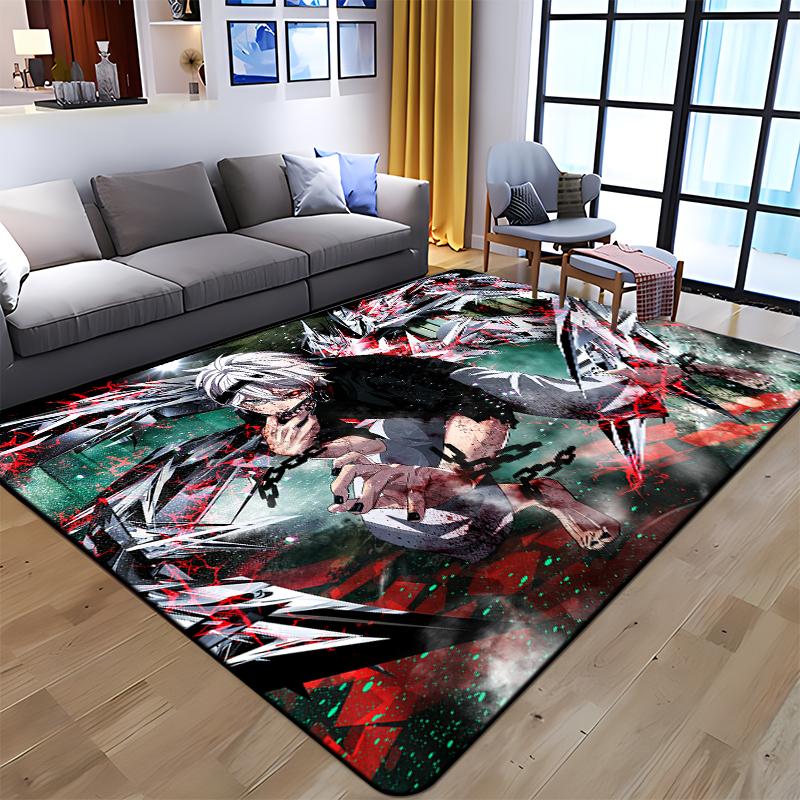 Ковер с принтом в стиле аниме Tokyo Ghoul для гостиной, большой ковер, мягкий коврик, коврики для стульев для киберспорта, Alfombra, подарки, дропшоппинг