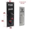 Огнестойкая дверная ручка-тяга из нержавеющей стали с индикатором Push-Pull