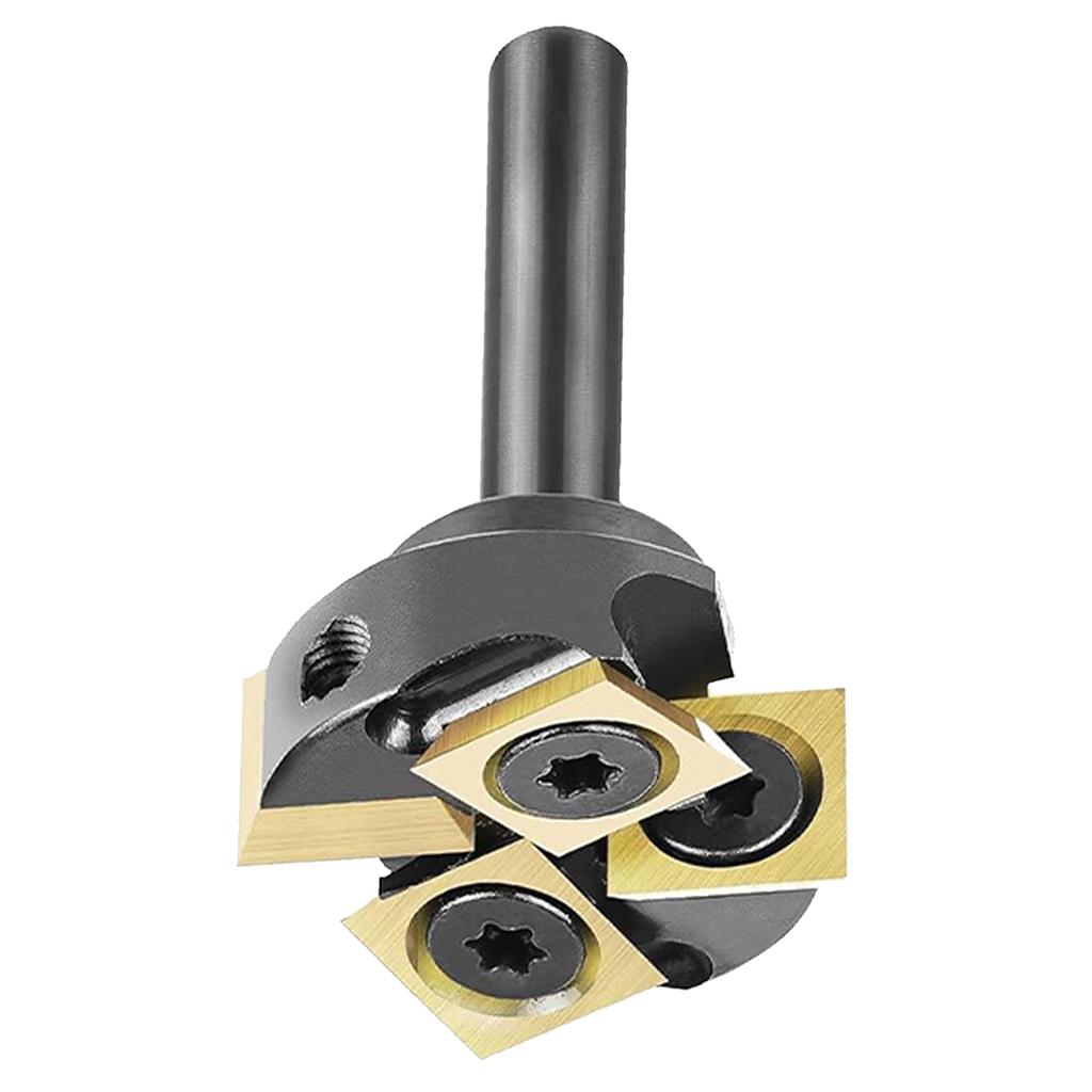 Фреза для выравнивания плит хвостовик 1/4 дюйма диаметр реза 1 дюйм покрытие ATS 2+2 зуба твердосплавная вставка ЧПУ фрезерование поверхности