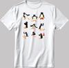 Pingu Moods Noot Noot, Short Sleeve White-Black Men/Women T Shirt K449