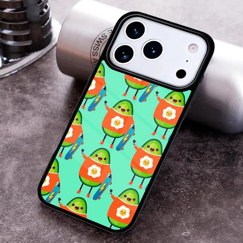 Чехол для телефона с рисунком авокадо для iPhone 17 16 15 14 13 12 11 Pro Max Plus 17Air Мягкий силиконовый чехол