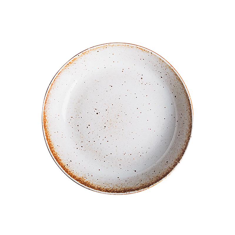 Japanese Style Coarse Pottery Deep Plate