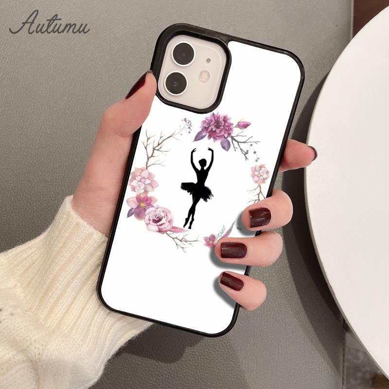 Балерина Балетные Туфли Танцующая Девушка Чехол для Телефона для iPhone 17 Air 15 16 16e 11 12 13 14 Pro Max Plus Cover coque Fundas