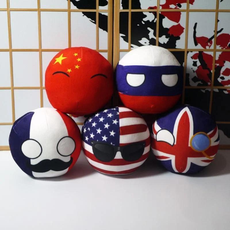 10 см Милый Countryball Polandball Плюшевые Набивные Куклы Аниме Короткие Игрушки Мини Подушка Сумка Брелок Подвеска Косплей Подарки