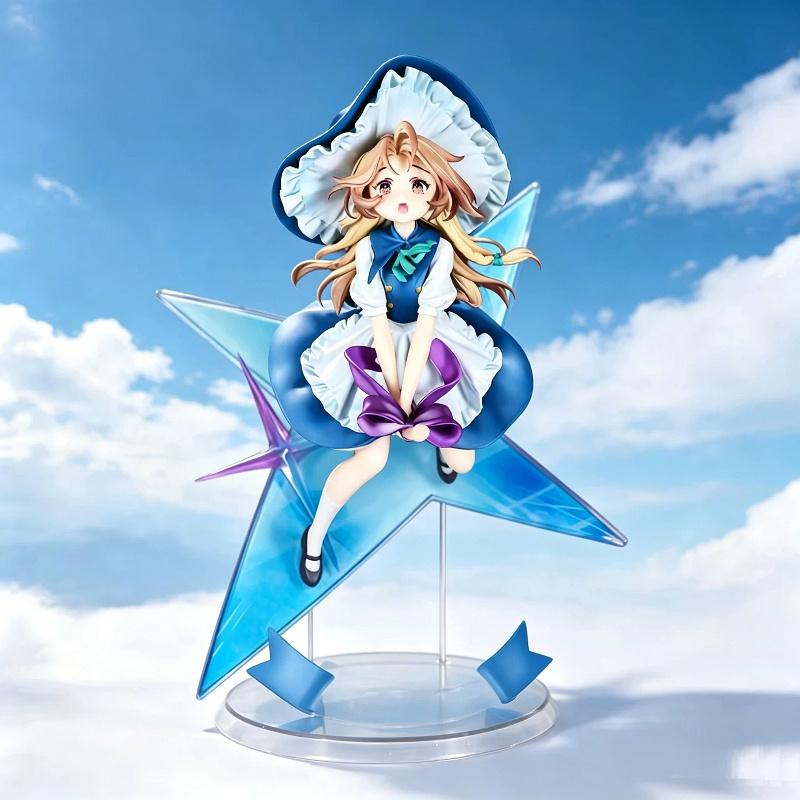 28 см Проект Touhou Мариса Кирисамэ Аниме Фигурка Милая Волшебная Горничная Звездное Небо Основание Сидячая Поза Модель Настольное Украшение Игрушка Подарки