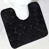 U-Shape Bathroom Toilet Foot Mats Waterproof Mats Bathroom Absorbent Non-Slip Quick Dry Mats