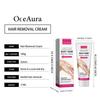 Oceaura Gentle Formula Hair Removal Cream for Women Men Delays Hair Regrowth and Reduces Skin Redness for Home Spa Care