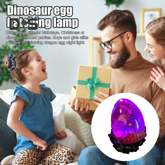 Ночной светильник в виде яйца динозавра, лампа ручной работы в виде дракона, инкубационный светильник в виде яйца динозавра для детской комнаты, декор детской комнаты, подарок любителю динозавров